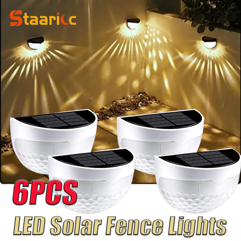 LED Solar Fence Lights Outdoor - Farming For Agriculture ulasan dan harga