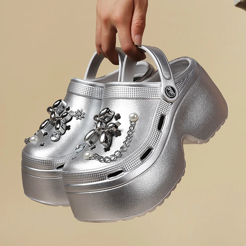 New Women's Silver Platform Cl - Farming For Agriculture ulasan dan harga
