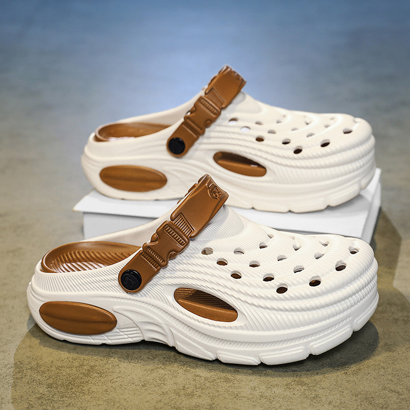 Men's 5cm Thick Sole Clogs Sli - Farming For Agriculture ulasan dan harga