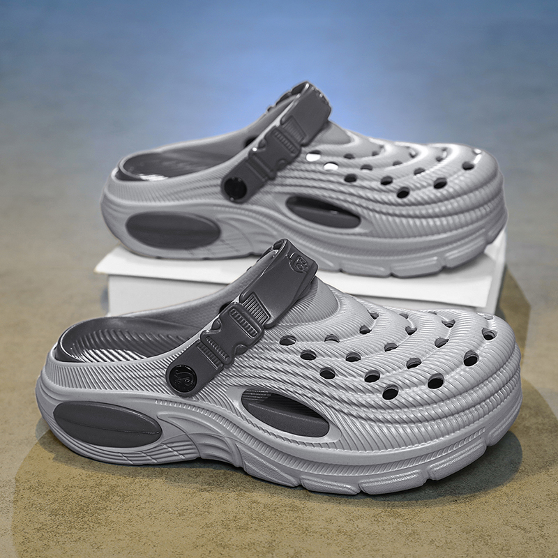 Men's 5cm Thick Sole Clogs Sli - Farming For Agriculture ulasan dan harga